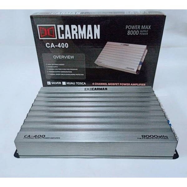 Power Amplifier Mobil 4 Channel Carman CA 400 8000 Watt
