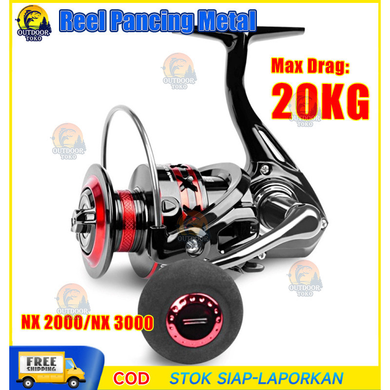 REEL PANCING MURAH KUAT FISHING REEL LAUT KUAT 20 KG KURSI GOYANG BESI REEL PANCING LOGAM MAX DRAG