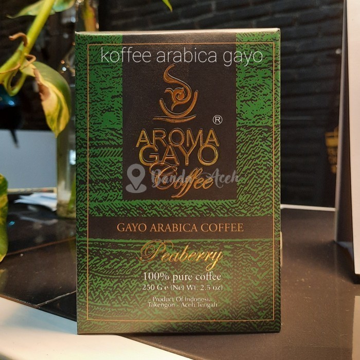 

Kopi Arabika GAYO PEABERRY - Aroma Gayo Coffee 250gr - BIJI