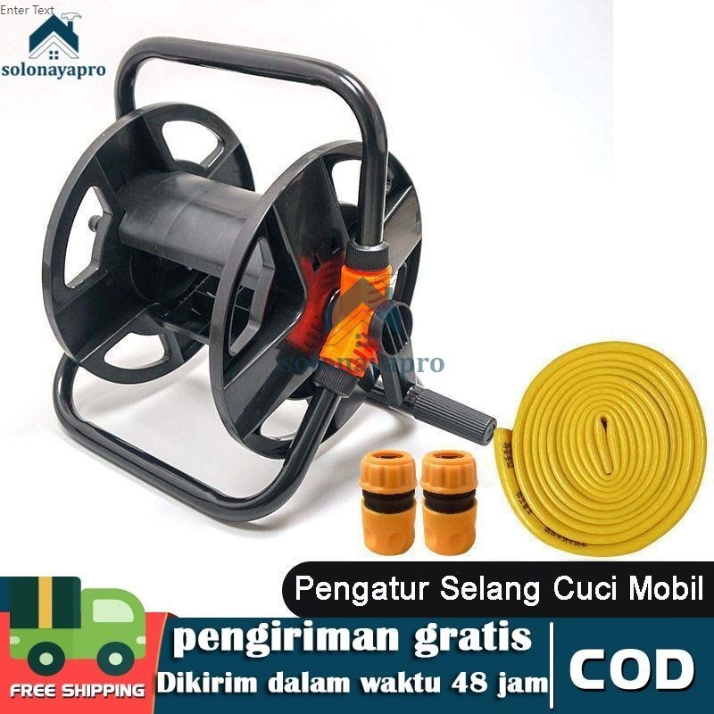 Skle_ - Roll Selang Air 50m Portable - Garden Hose Reel Anti Kusut untuk Berkebun & Taman