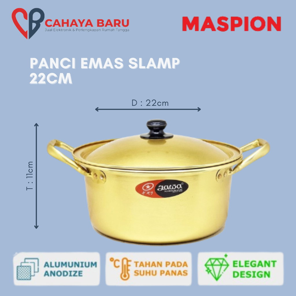 MASPION PANCI EMAS SLAMP 22CM