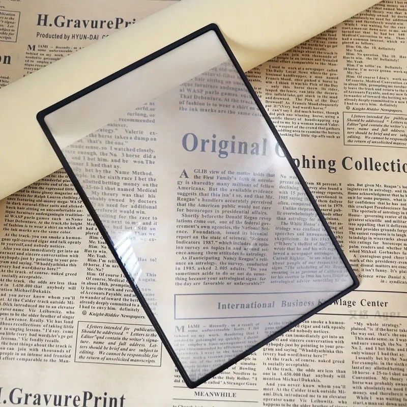 

3X Ultra-Thin Card Reading PVC Magnifying Glass Large Area Business Card Type Magnifying Glass For The Elderly ( 180X120MM)