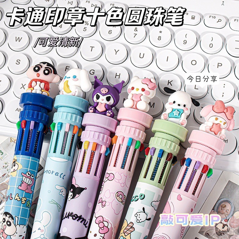 

[ GROSIR ATK ] PULPEN MEKANIK 3D 10W MOTIF INCLUDE STAMPLE / 10W THEMED + STAMPLE