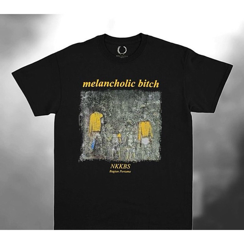 KAOS T-Short MELANCHOLIC-NKKBS Bahan Tebal Cotton Combed 24s