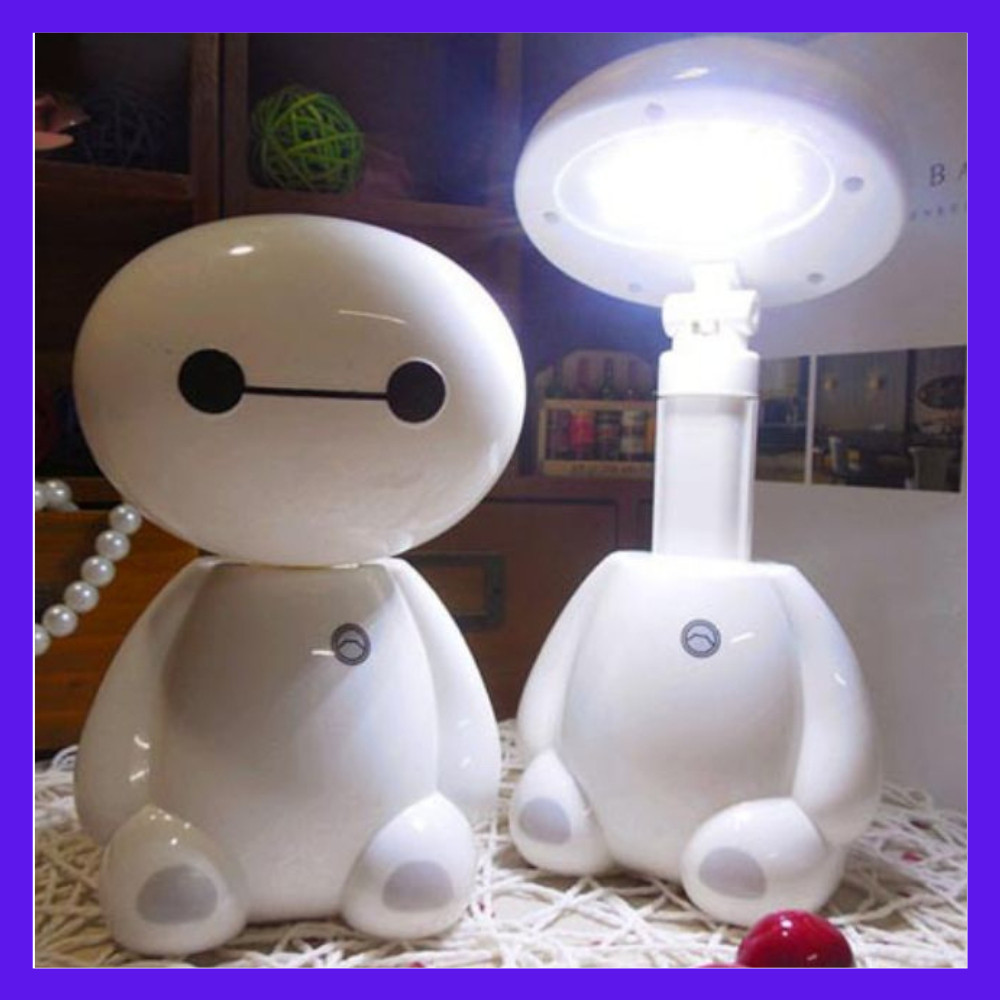 SILVIA ATENA STORE-Lampu Meja Belajar Tidur LED Baymax Design lampu meja belajar led baymax lampu be