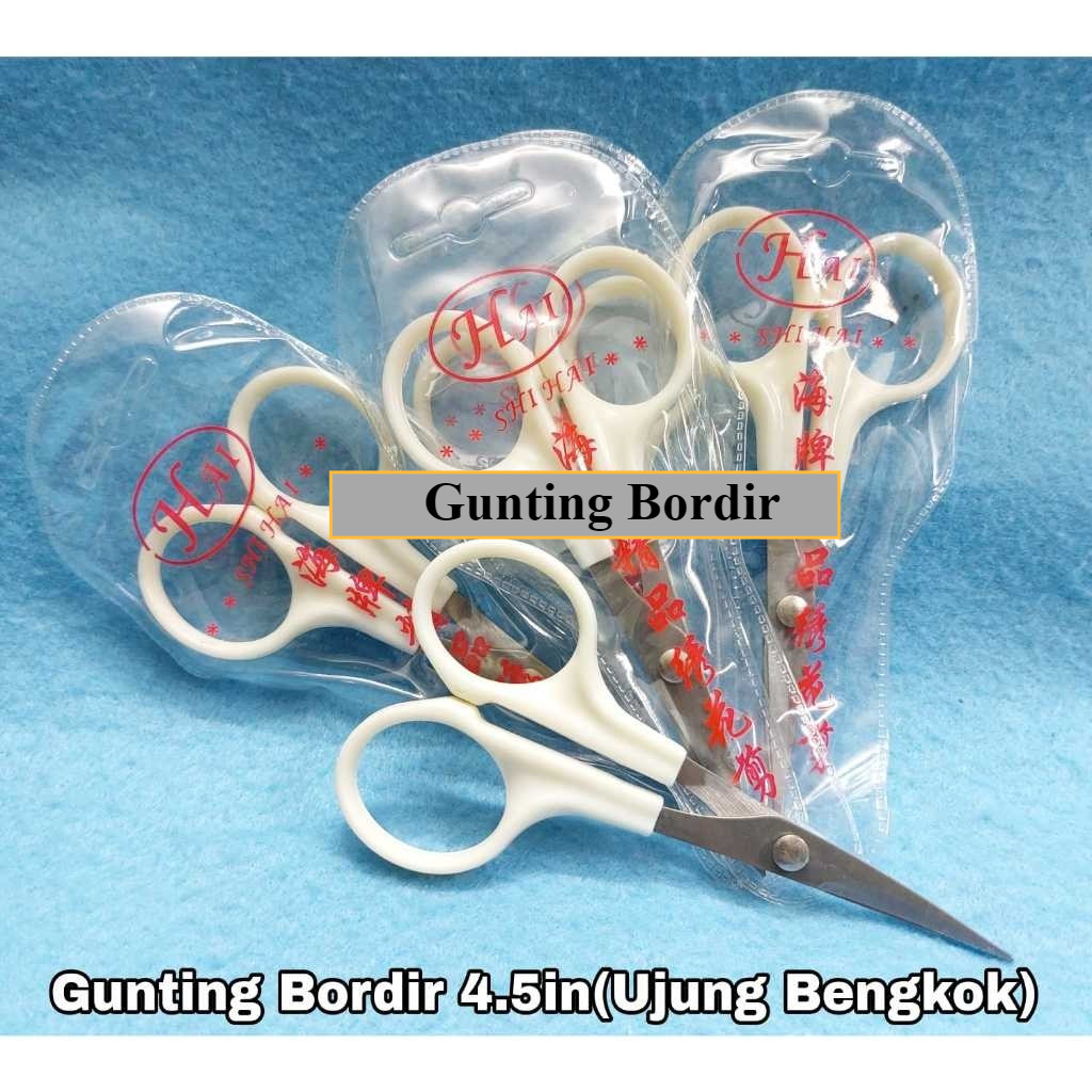 

Gunting Bordir gg plastik 4.5in (ujung lengkung)