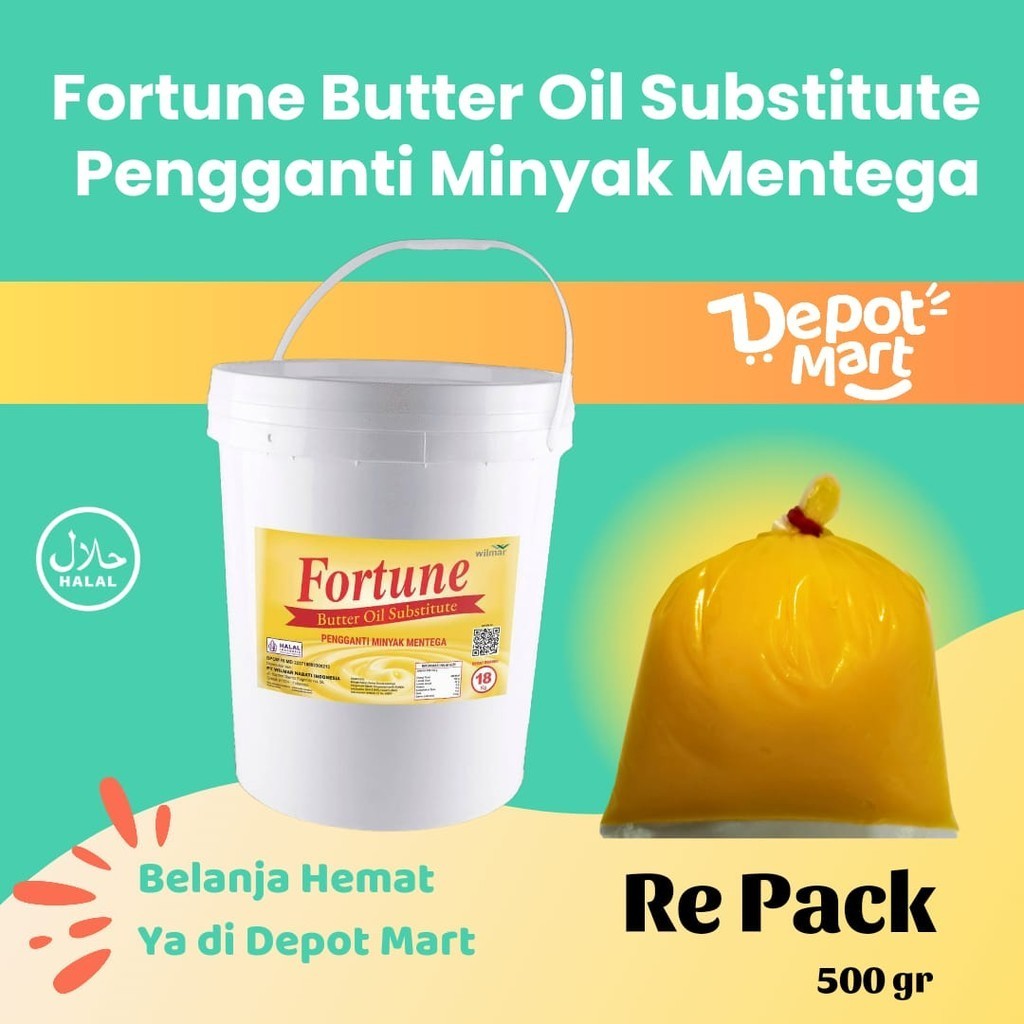 

Depot Mart Fortune Butter Cream Kue 500 Gr Siap Pakai (Repack) Fortune Butter Oil Substitute, Pengganti Minyak Mentega