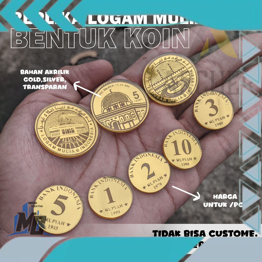 MC REPLIKA UANG KOIN KUNO UNTUK PELENGKAP HIASAN MAHAR