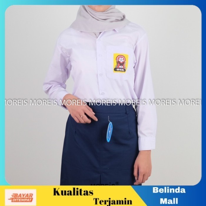 

⭐COD⭐ MURAH Seragam SMP Panjang Perempuan Sablon Bahan TC 11