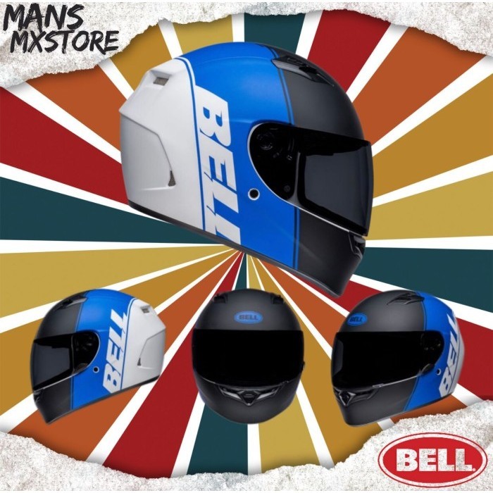 HELM BELL QUALIFIER ASCENT MATTE BLACK BLUE HELMET ORIGINAL