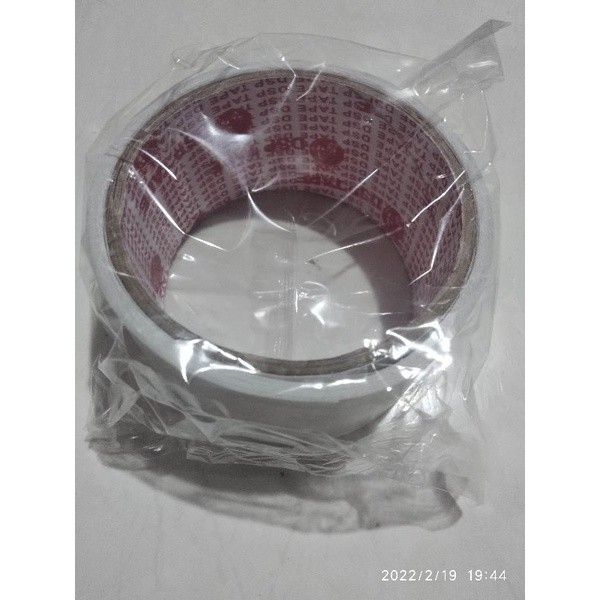 

[ HAPPY GUBUK ] Double Tape bening D.S.P 2 inch 45mm x 8m Lem Perekat 2 Sisi Isolasi Slasiban Selotip