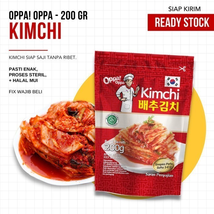 

Kimchi Oppa! Oppa Makanan Tradisional Korea - 200 gr