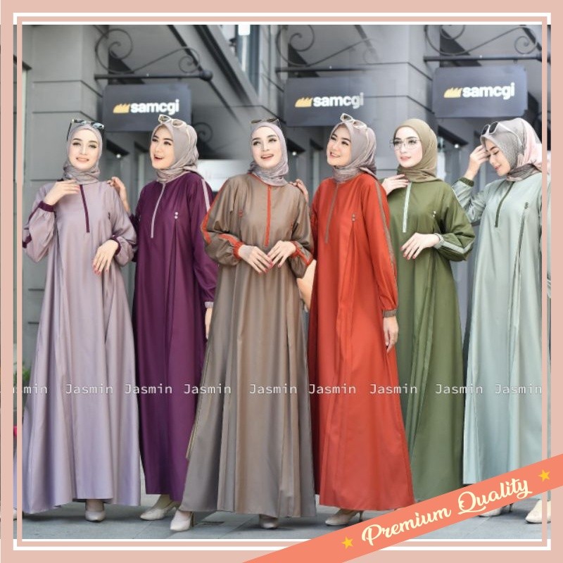 Baju Lebaran Wanita Kekinian Modern Keren Bahan Premium / DRESS TERBARU 2024.GAMIS. GAMIS POLOS. GAM
