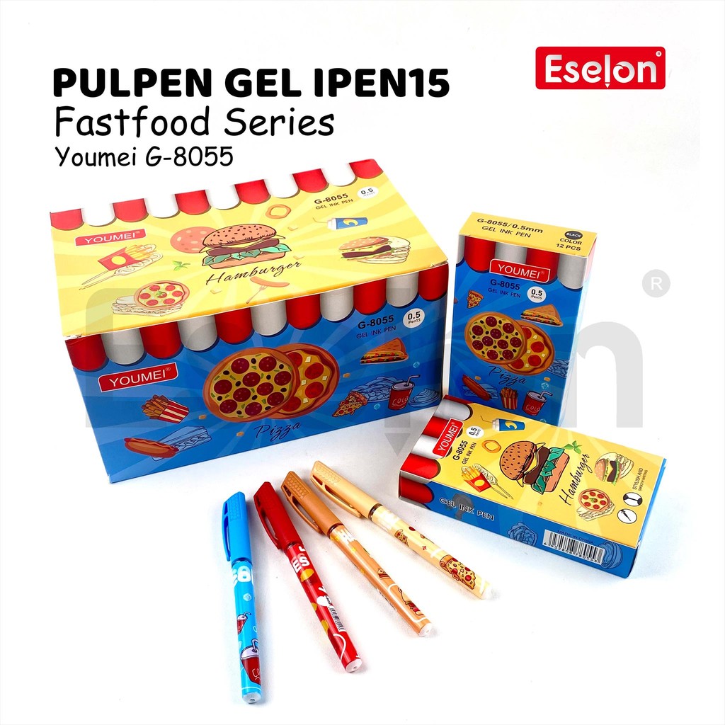 

12pcs Pulpen Gel G-8055 / 1pak Pulpen Gel 0.5mm