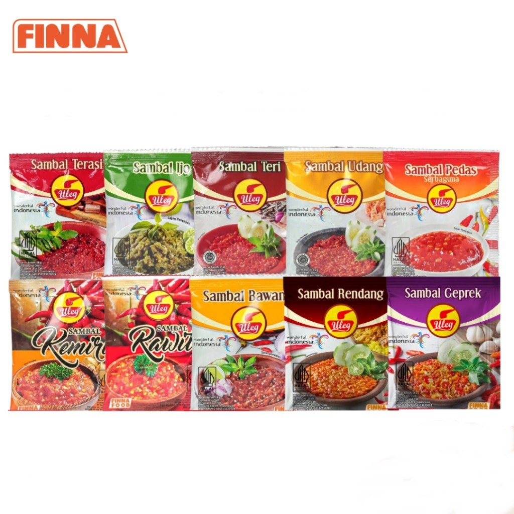 

SAMBEL ULEG FINNA ALL VARIAN 1 PACK ISI 10 SACHET