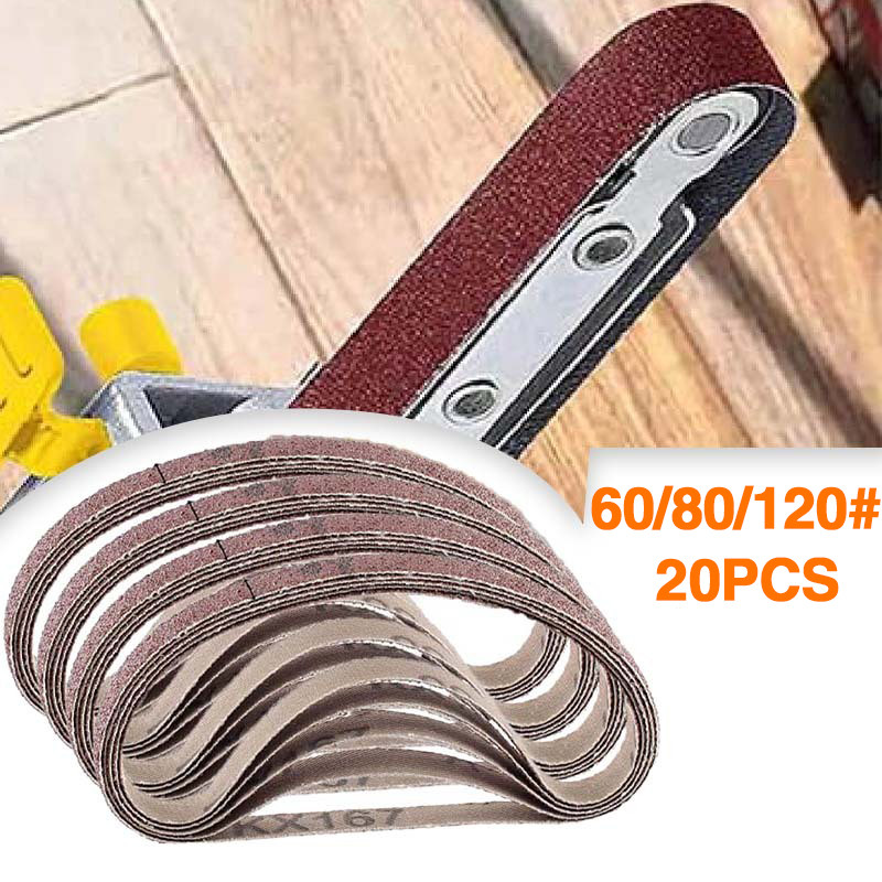 20Buah Amplas Belt Belt Sander Rakitan Adaptor Gerinda Amplas Mini Belt Sander 10x330 MM