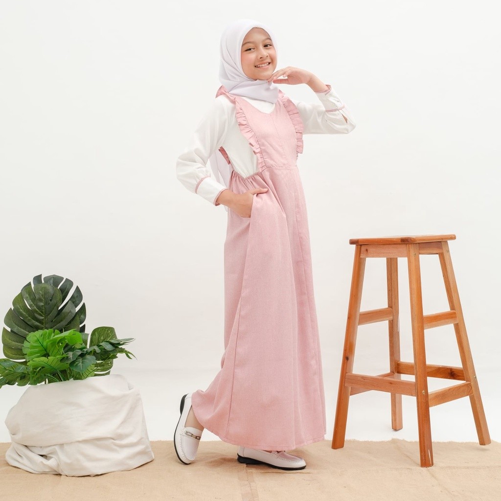 Busana Lebaran Muslim Wanita Dress Gamis Murah Modern / Applekidz Gamis Overall Anak Perempuan Musli