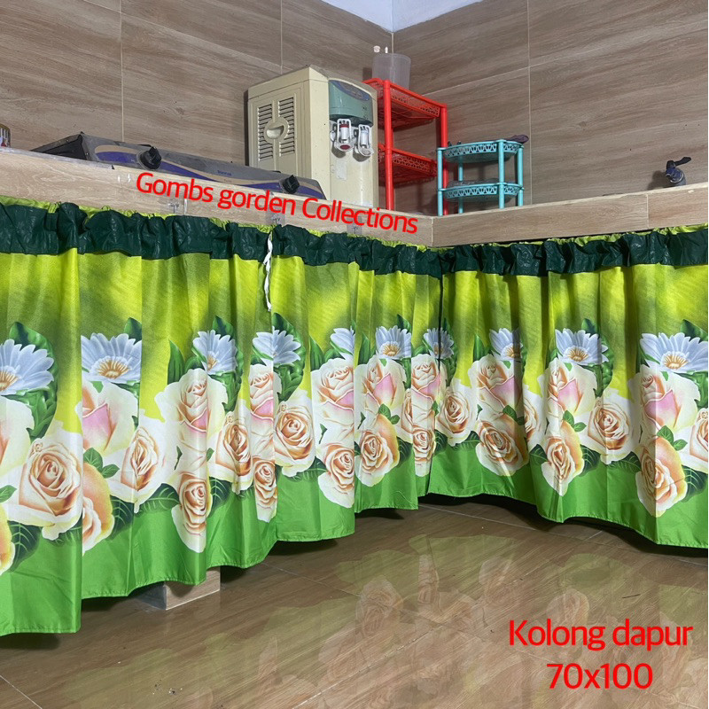 gorden kolong dapur motif TERBARU gorden dapur bawah kompor cantik murah  - gorden kolong dapur aest
