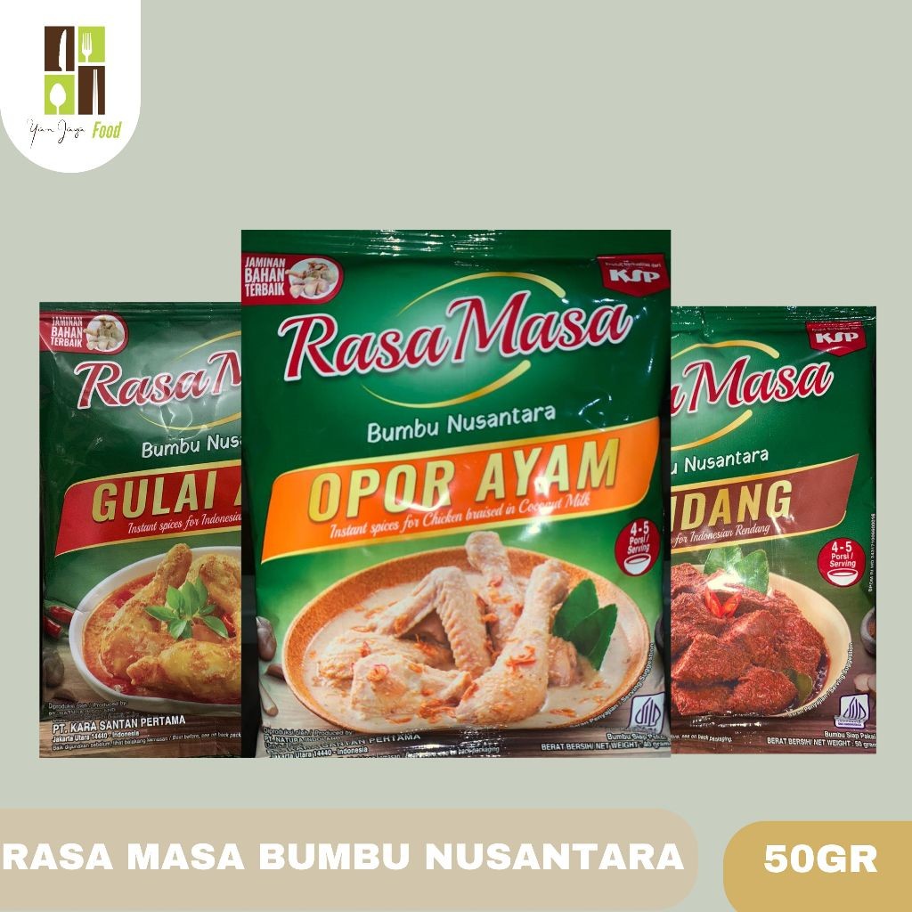 

Kara Rasa Masa Bumbu Nusantara/Bumbu Gulai Ayam/Bumbu Opor Ayam/Bumbu Rendang 50g 1PCS