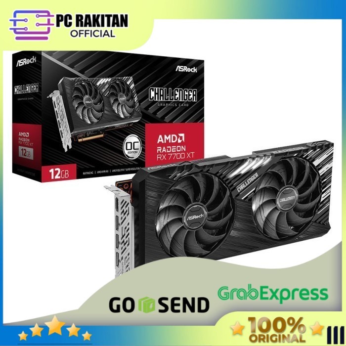 ASROCK RADEON RX 7700 XT 12GB OC GDDR6 CHALLENGER