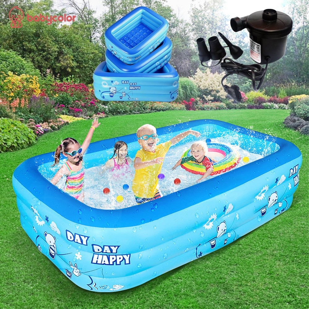 Adorapark Kolam Renang Anak Jumbo 3 Meter Kolam Bola Anak Renang Portable Inflatable Swimming Pool