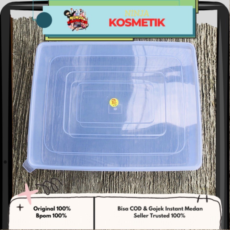 Kotak donat/ durian/ bika ambon plastik bening no 2 GM