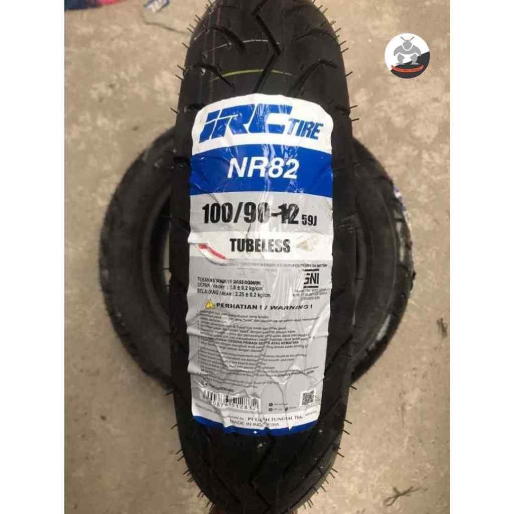 Ban Motor IRC NR 82 Size 100/90 R12 - Tubeless Ban Belakang Vario 125/150,  FreeGo, Fino 125, Scoopy