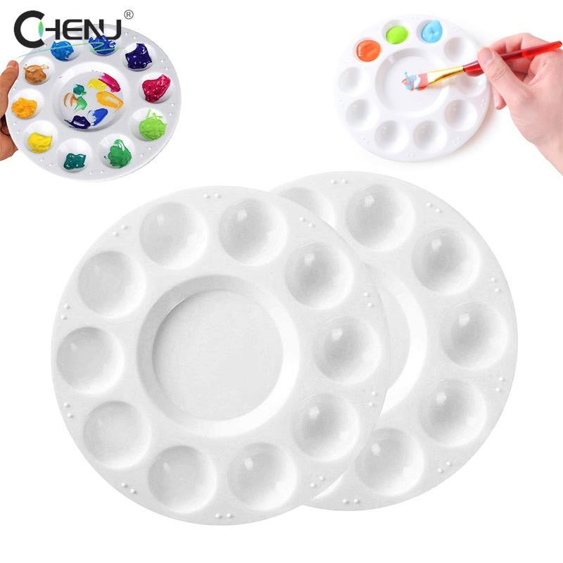 

Palette 10 Grid Art Paint Tray Artist Watercolor Plastic Mixing Palette Supplies