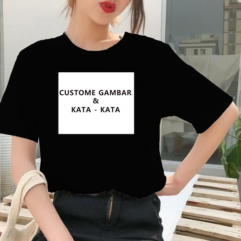 KAOS CUSTOM TULISAN SABLON ULANG TAHUN | BAJU CUSTOM NAMA