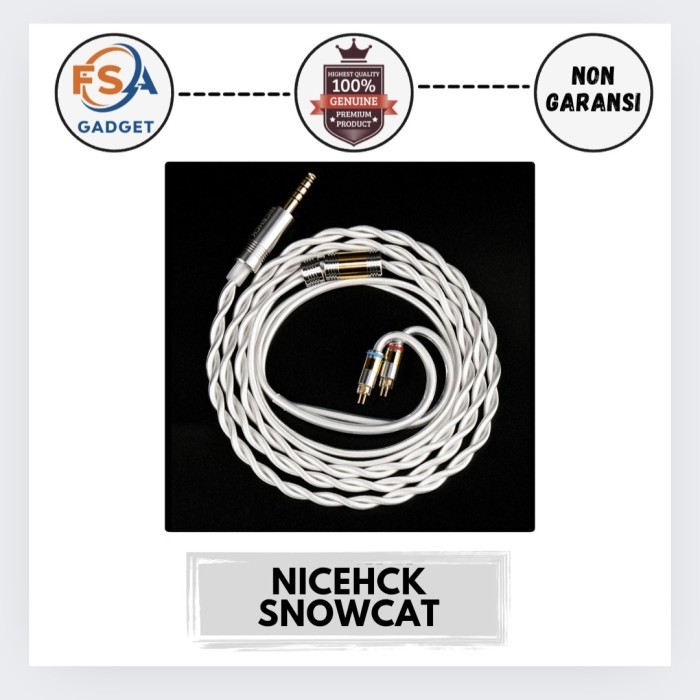Nicehck Snowcat Upgrade Cable 6N OCC+6N Silver Plated - 4.4mm-0.78