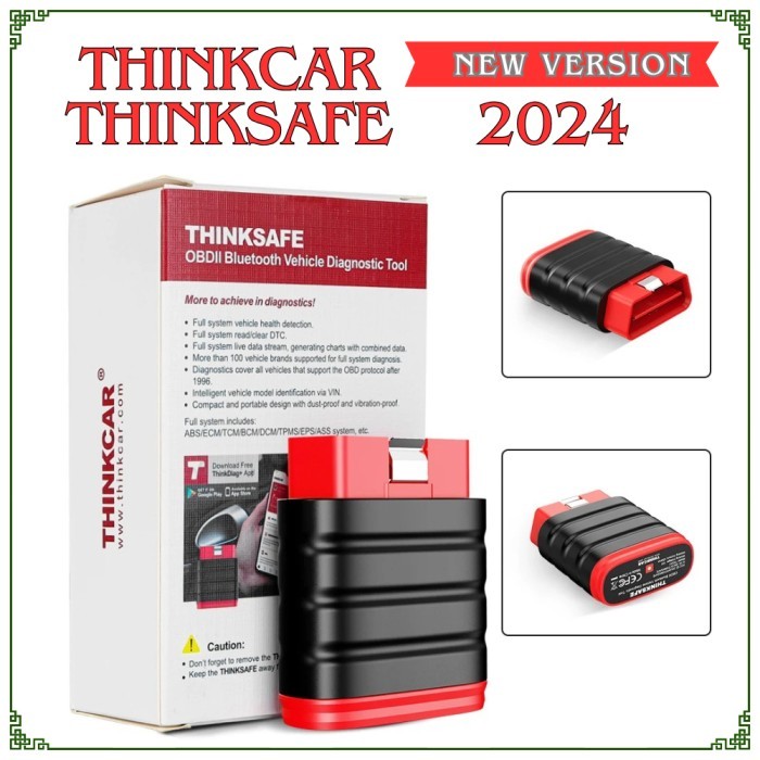 Original Scanner Launch Thinkcar Thinksafe Bluetooth Obd2 terbaru atau dengan software diagzone pro 