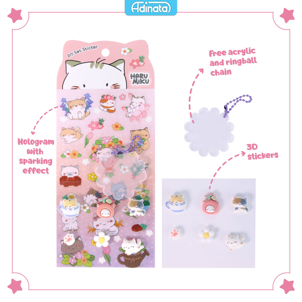 

Haru Miku DIY Set Stickers 2552-6125 / Stiker - Adinata