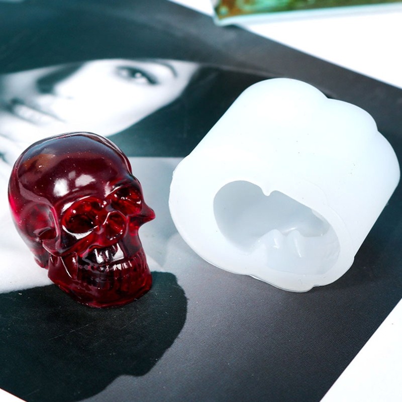 

Creative Skull Head Keychain Resin Mold DIY Crafts Bracelet Pendant Silicone Mould Handmade Key Chain Resin Casting Soap Mold