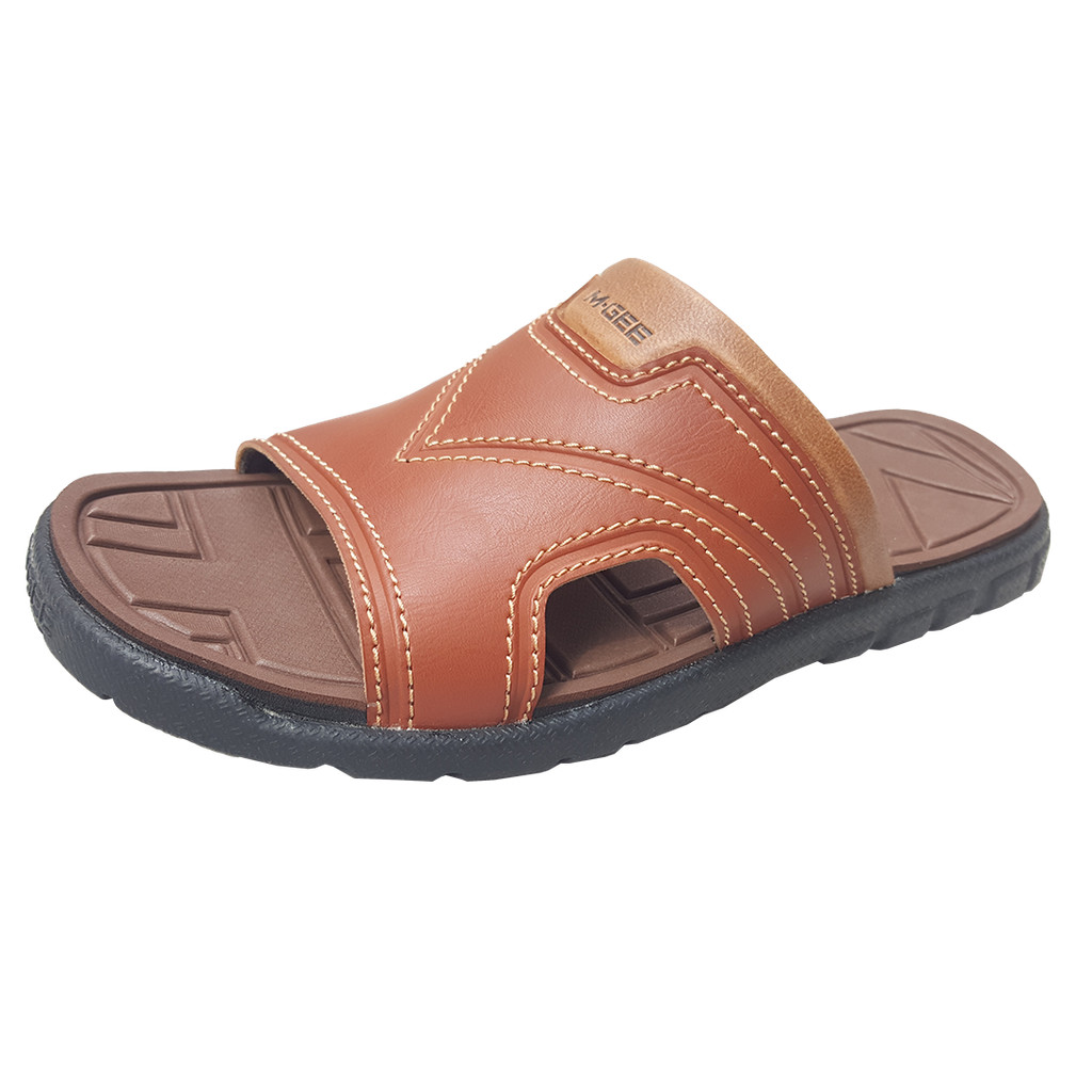 M.Gee Sandal Pria Sendal Casual Mgee Original MG-CAKRA Coklat