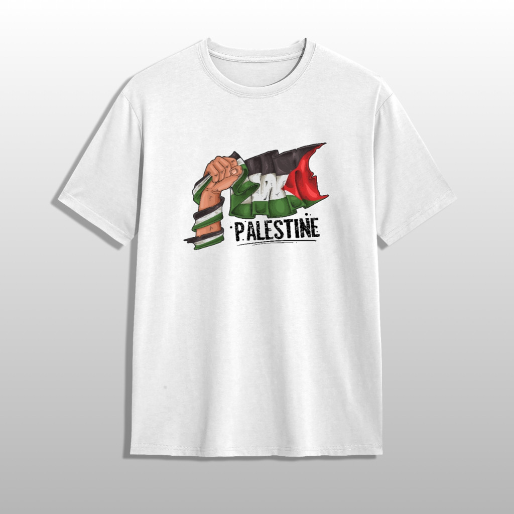 Kaos Free Palestine Katun Combed Premium F16