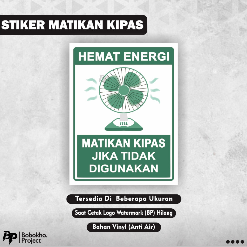

Sticker Matikan Kipas Angin / Sticker Hemat Energi Matikan Kipas Angin / Stiker Kipas Angin / Stiker Hemat Energi