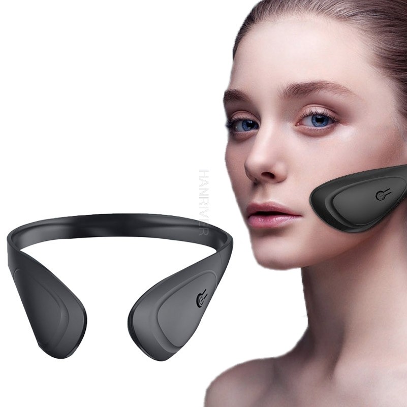 Electric Face Thin Instrument V Face Massager Facial Muscle Stimulator Ultrasonic Vibration Face Lif