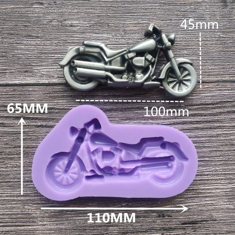 

Silicone Fondant Chocolate Resin Mold New Motorcycle DIY Glue Mold Soap Tools Kitchen Baking Accessories Hotsale