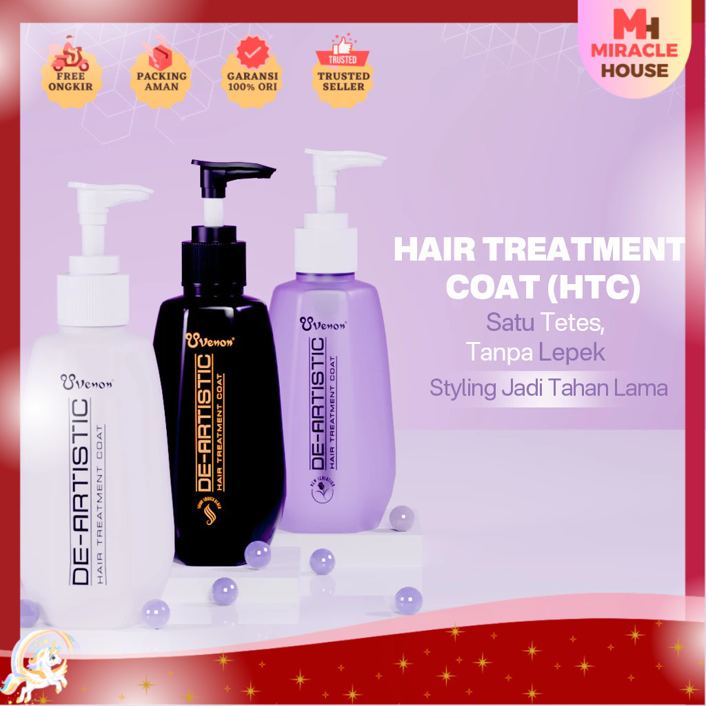 VENON Hair Serum Treatment Coat Series 160ml Vitamin Rambut / Serum Rambut minyak rambut shiny new