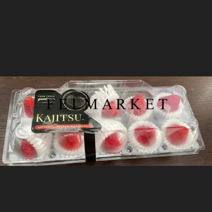

Buah Strawberry Jepang Kajitsu Super / Buah Strawberry Jepang / 125 grm