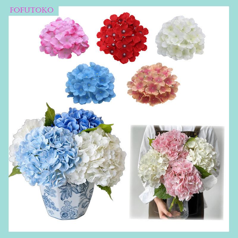 Bunga Hydrangea /artificial 1 Cabang Hydrangea Bunga Artificial Dekorasi/ Bouquet Wedding Pernikahan