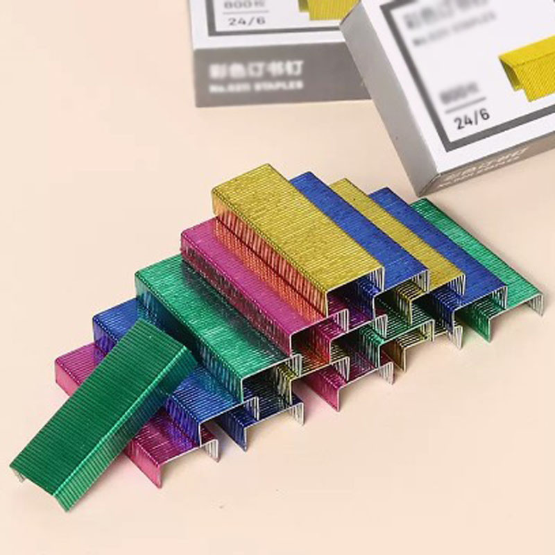 

3000pcs Colorful 12mm Metal Staples Office Durable Strong Stapler Binding Tools Stationery Office School Student Supplies