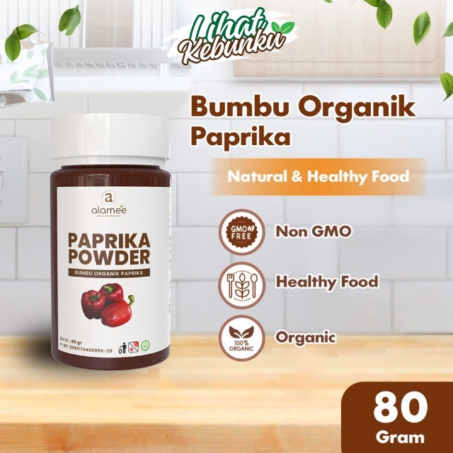 

ALAMEE Paprika Bubuk Powder Ground Bumbu Dapur Instan Organik Murni Asli Tanpa Campuran 80g LIHAT KEBUNKU