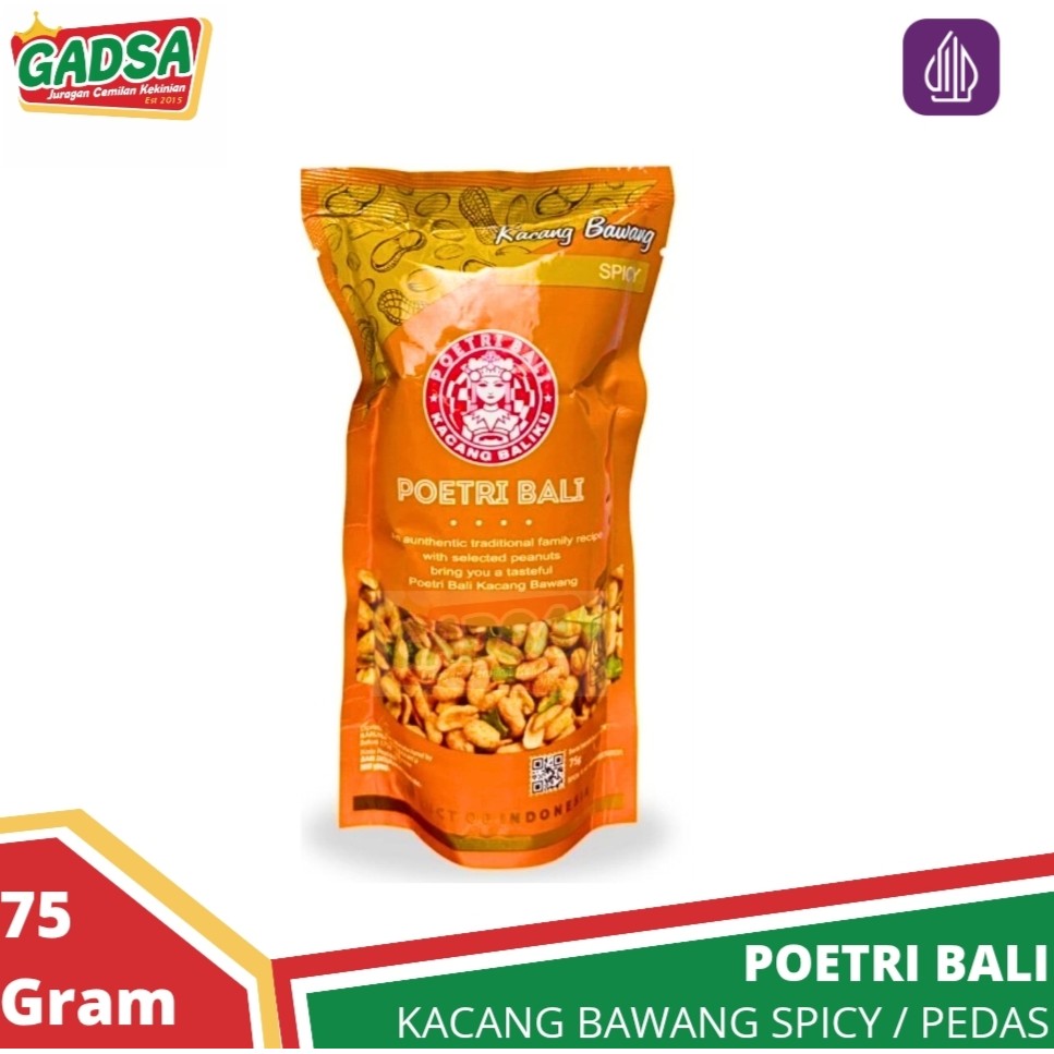 

Kacang Bawang Spicy Poetri Bali 75 gram Kacang Kapri Pedas