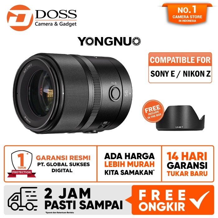 Yongnuo YN56 56mm 14 DA DSM WL PRO Commander Series YN 56  56mm 14 DA DSM