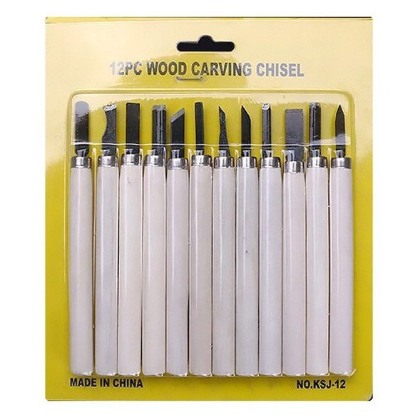 

12 in 1Wood Carving Knife Set Pisau Ukir Pahat Kerajinan Kayu DIY