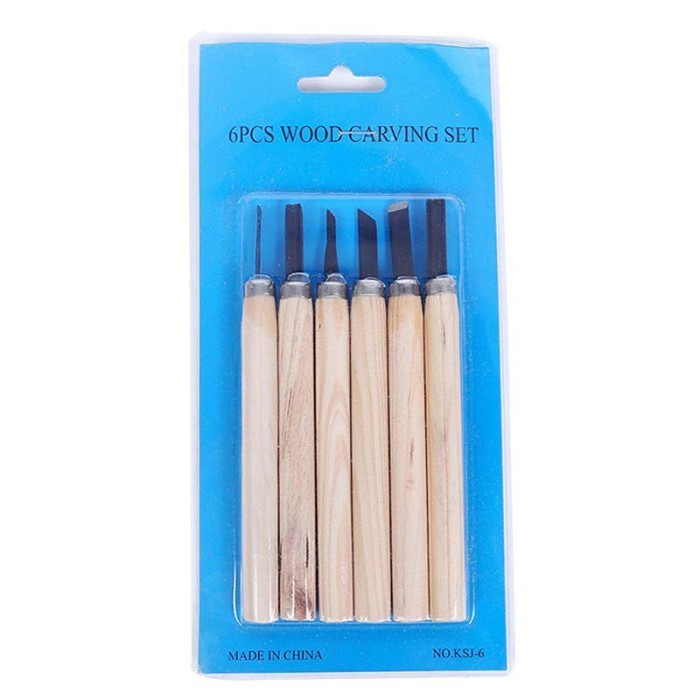 

6 in 1Wood Carving Knife Set Pisau Ukir Pahat Kerajinan Kayu DIY