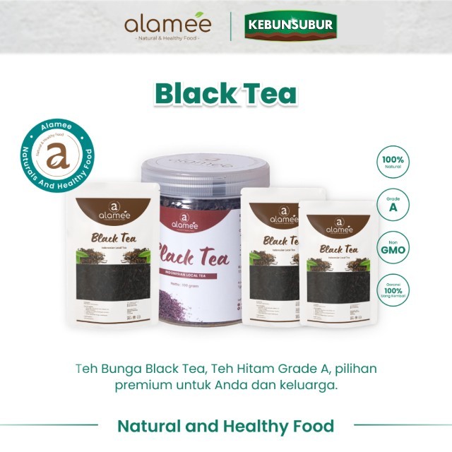 

ALAMEE Black Tea Premium Organic Teh Hitam Kering Dried Premium kebunsubur kebunsubur