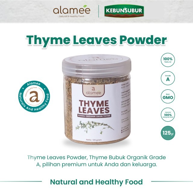 

ALAMEE Thyme Kering Seasoning Daun Timi Bumbu Dapur Organik Garnish Dried Leaves Murni Asli