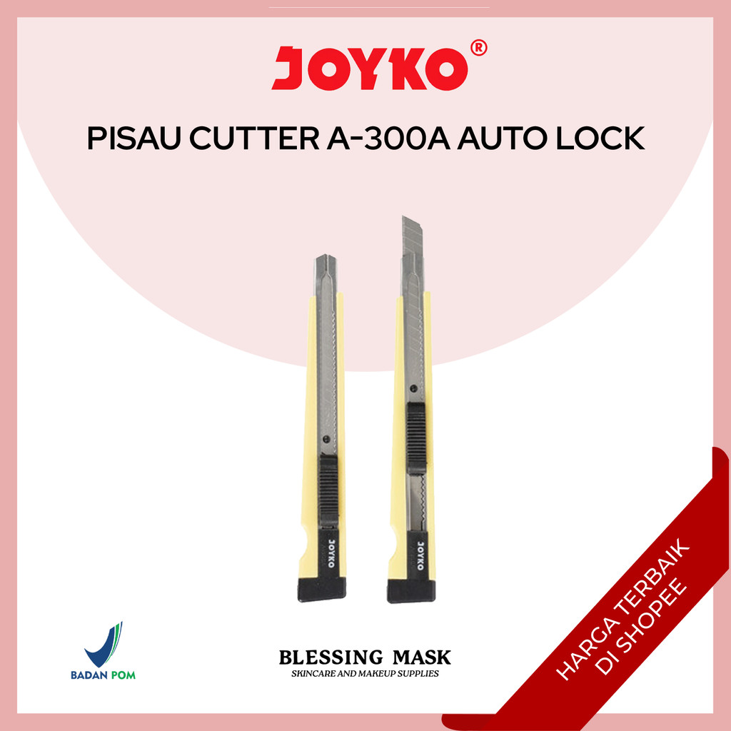 

Joyko Pisau Cutter A-300 / A300 / A300 /pcs autolock | ATK Blessingmask